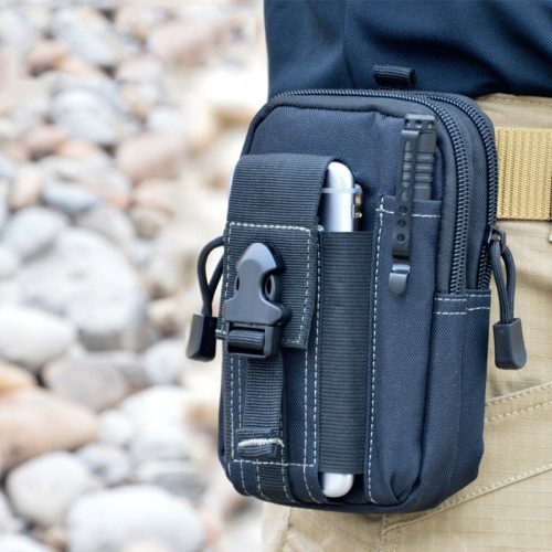 Universal Outdoor Tactical Holster Military Molle Hip Waist Belt Bag Wallet Pouch Purse Phone Case with 5